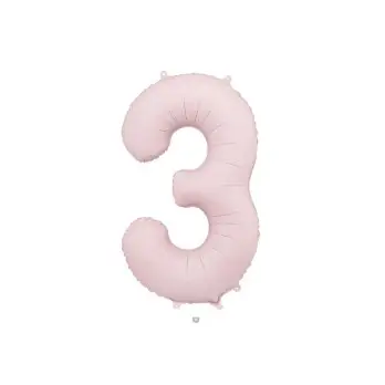 Palloncino foil opaco 3 rosa chiaro 86 cm 34\'\' FB1T-3-081J