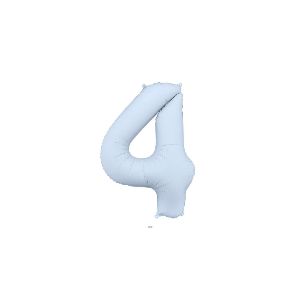 Palloncino foil opaco 4 blu nebbia 86 cm 34\'\' FB1T-4-093