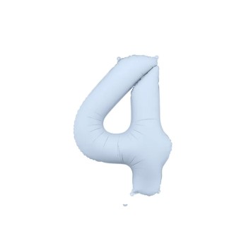 Palloncino foil opaco 4 blu nebbia 86 cm 34\'\' FB1T-4-093