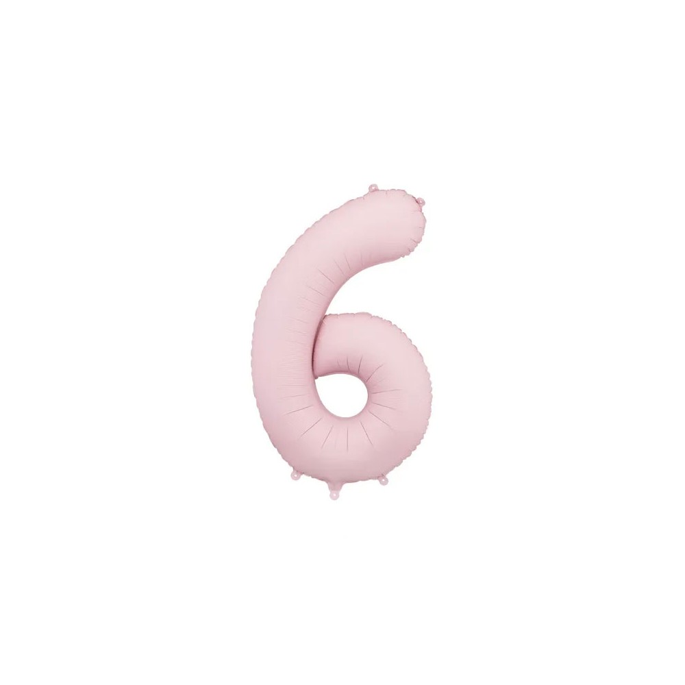 Palloncino foil opaco 6 rosa chiaro 86 cm 34\'\' FB1T-6-081J