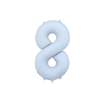 Palloncino foil opaco 8 blu nebbia 86 cm 34\'\' FB1T-8-093