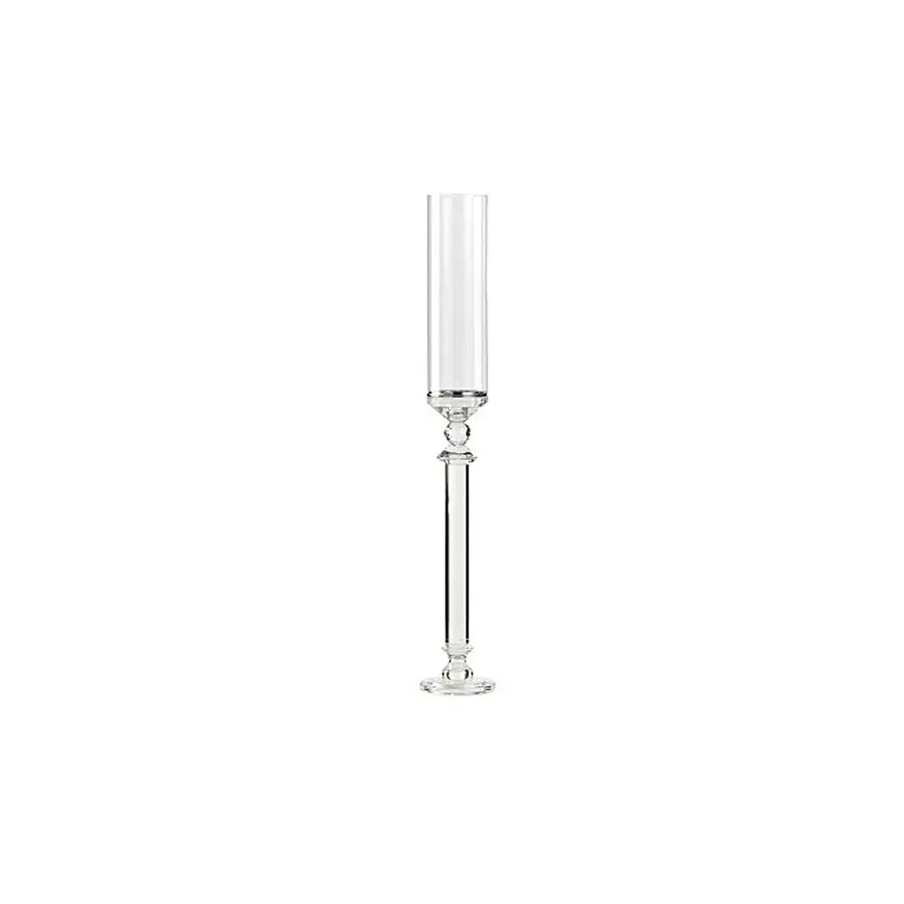Porta candele in vetro candeliere 1 fiamma dia 9,5 cm h 70 cm CA67/70