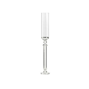 Porta candele in vetro candeliere 1 fiamma dia 9,5 cm h 70 cm CA67/70