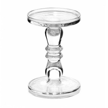 Porta candele in vetro dia 13 cm h 19 cm 796/19