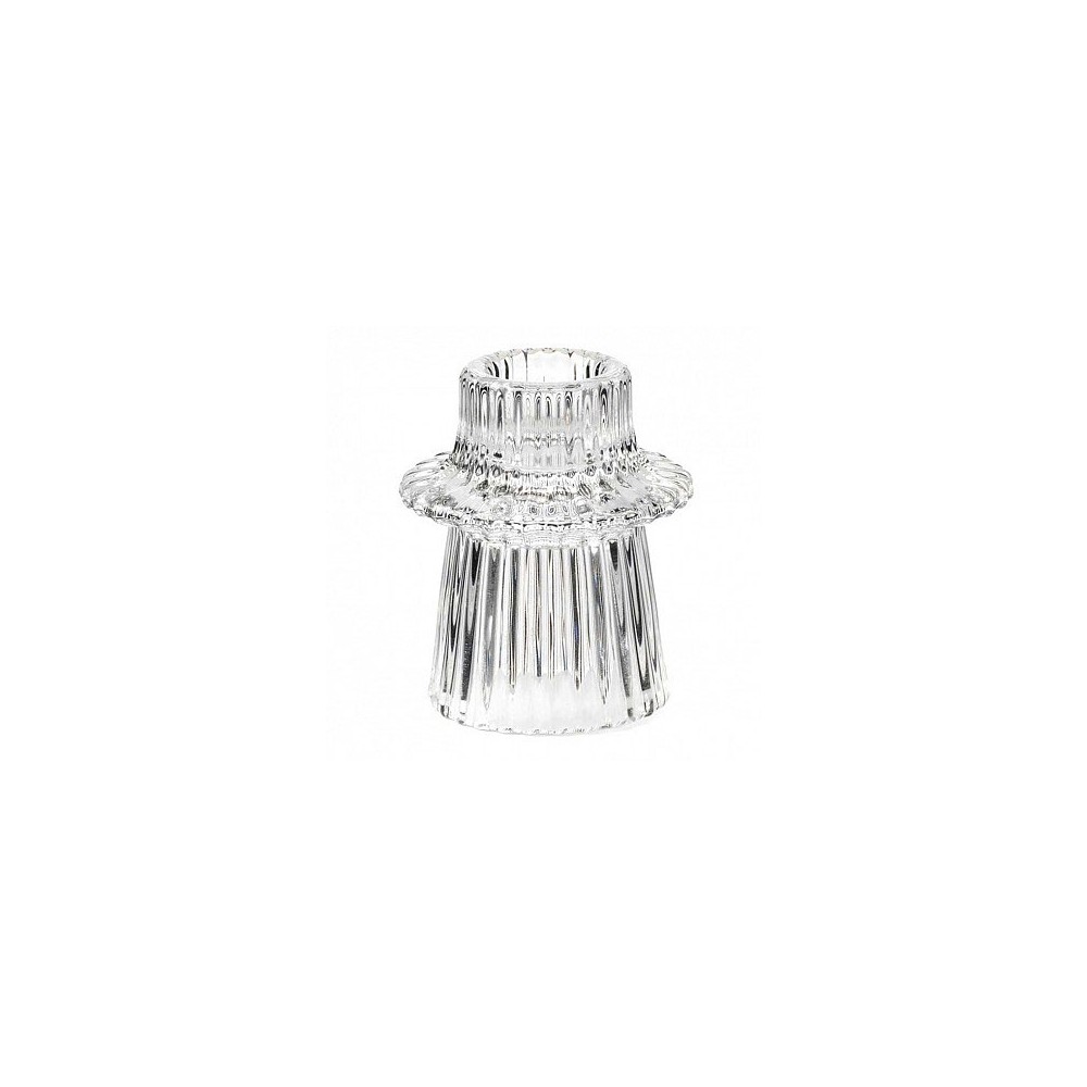 Porta candele in vetro piccolo dia 6 cm  h7 cm h85/7