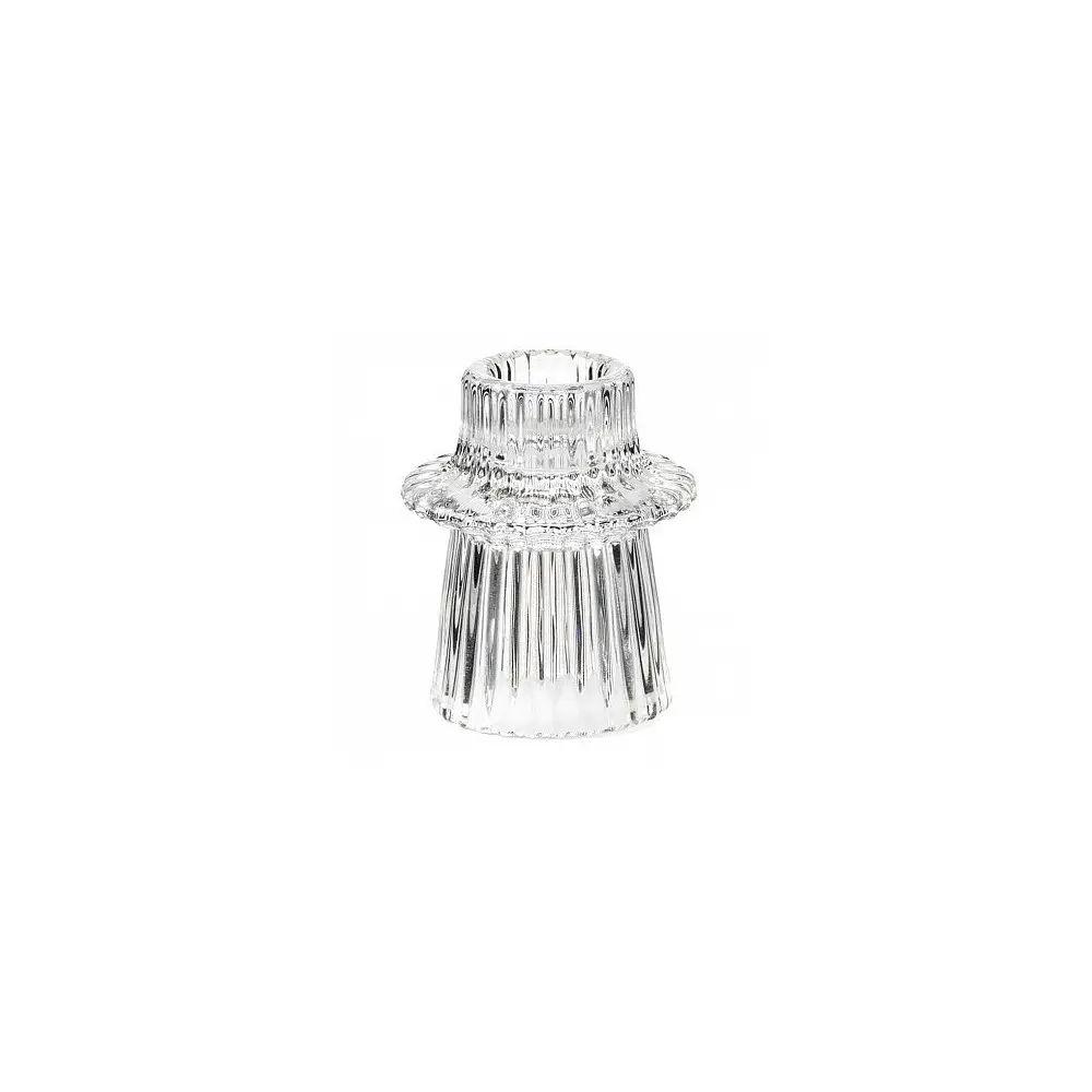 Porta candele in vetro piccolo dia 6 cm  h7 cm h85/7