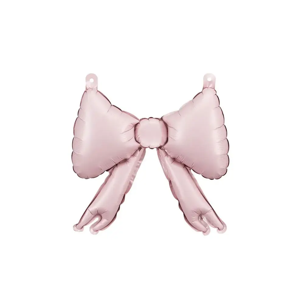 set 5 Palloncini  foil per ghirlande a fiocco 25,5 x 25 cm rosa cipria FB269-081PJ