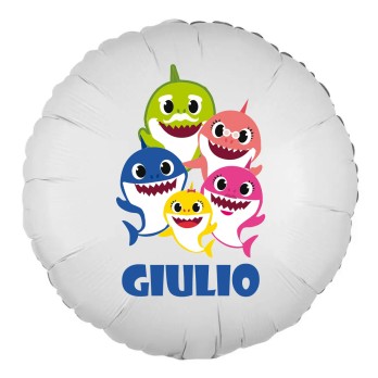 Palloncino foil personalizzabile Baby Shark