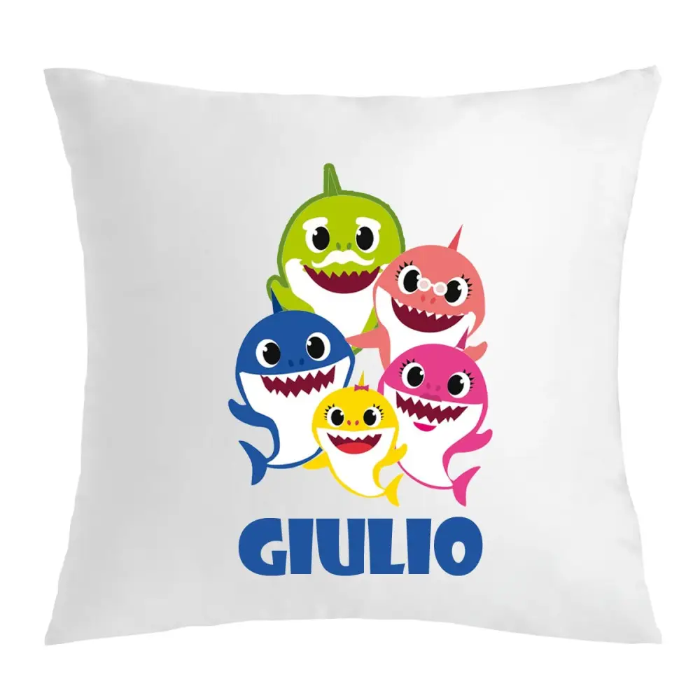 Cuscino Baby Shark personalizzabile - 1 pz
