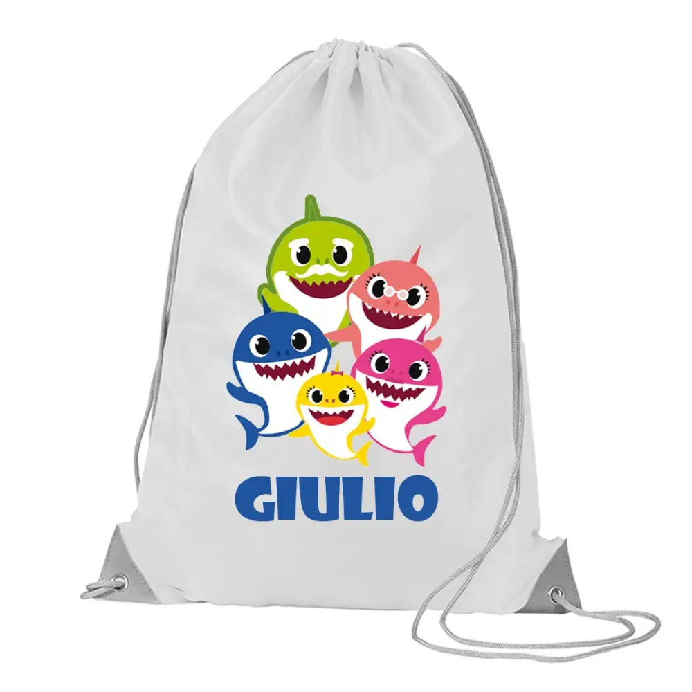 Sacca Zaino in nylon Baby Shark - 5 pz