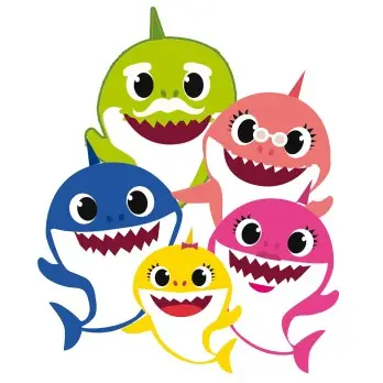 Sagoma in polistirolo Baby Shark 30 cm