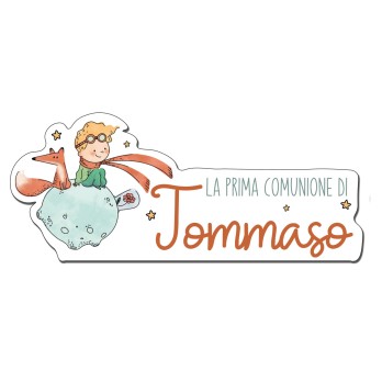 Scritta MDF prima comunione Piccolo Principe new personalizzabile