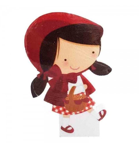Decorazione in polistirolo cappuccetto rosso 50 cm
