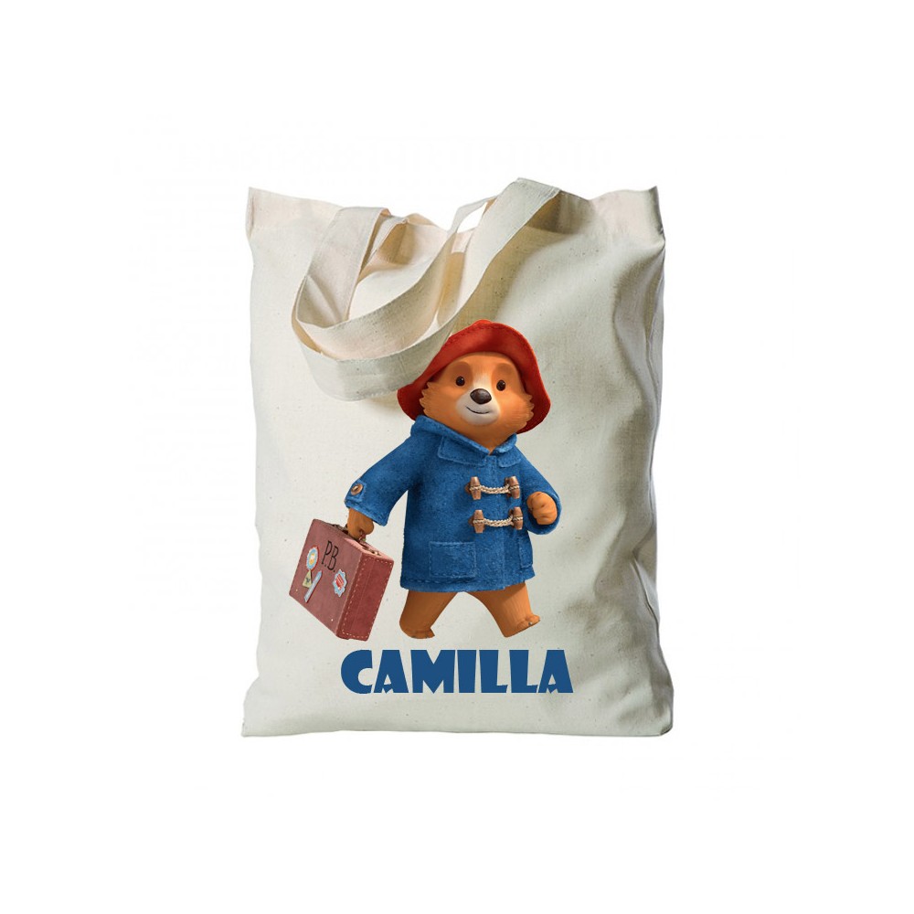 Borsa Shopper Paddington in Tessuto Personalizzabile 2 pz