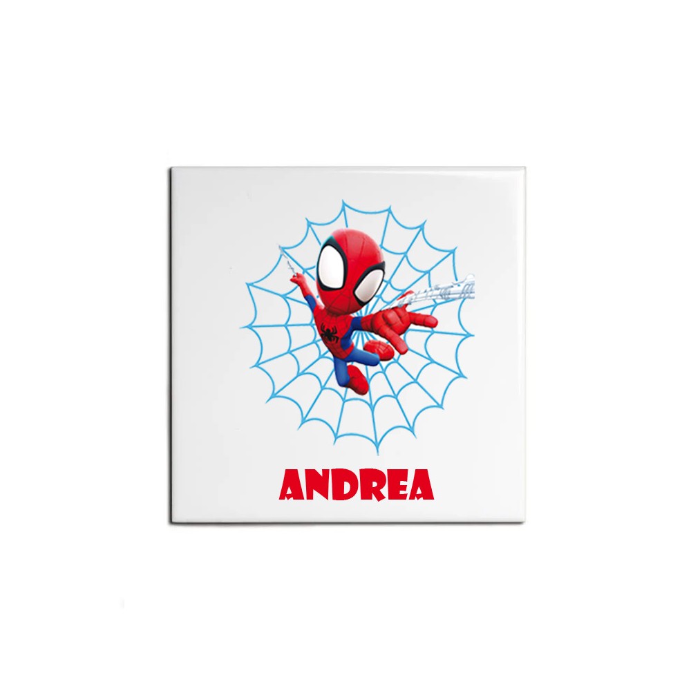 Mattonella magnete Spidey Personalizzabile 10 pz