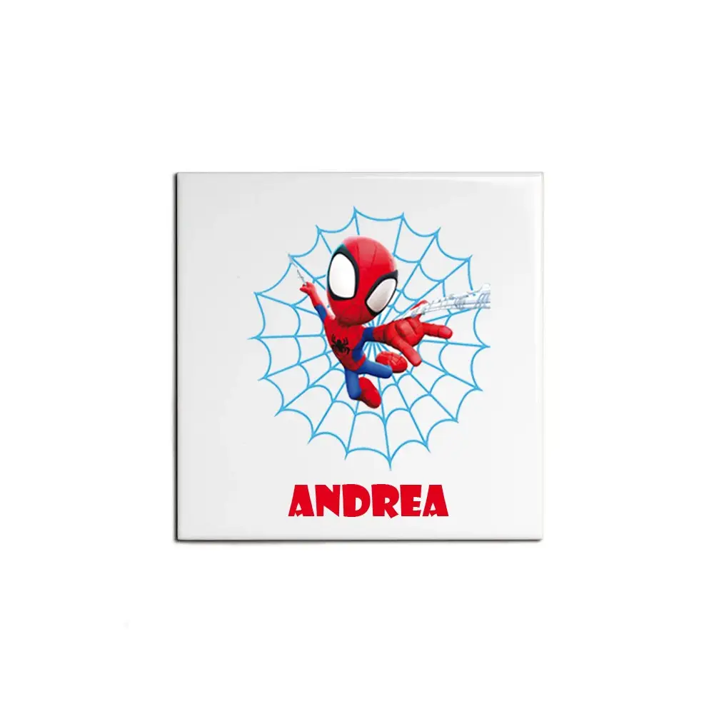Mattonella magnete Spidey Personalizzabile 10 pz