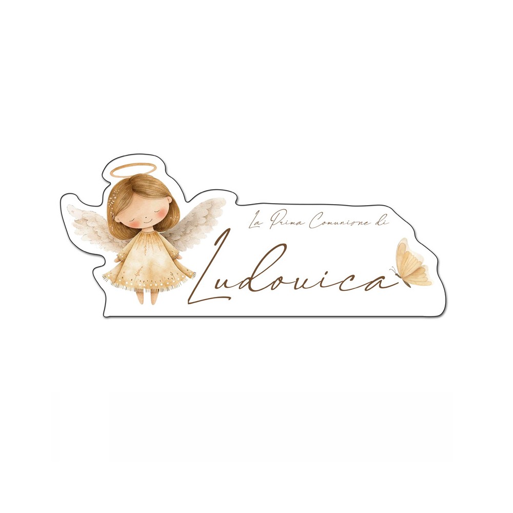 Scritta MDF Prima Comunione Little Angel new personalizzabile