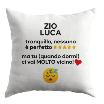 Cuscino regalo per lo Zio personalizzabile - 1 pz
