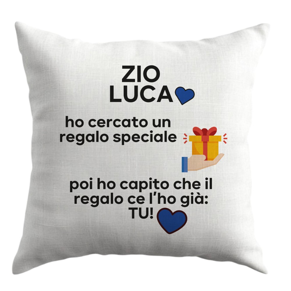 Cuscino regalo per lo Zio personalizzabile - 1 pz