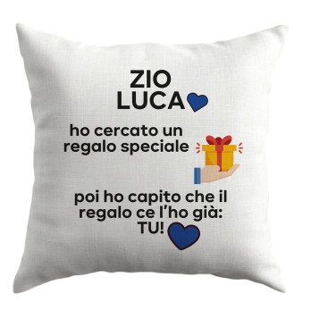 Cuscino regalo per lo Zio personalizzabile - 1 pz