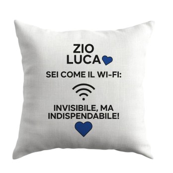 Cuscino regalo per lo Zio personalizzabile Wifi - 1 pz