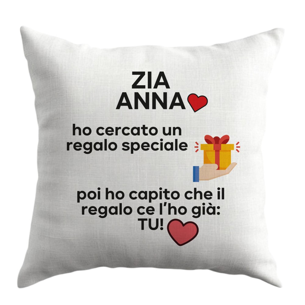 Cuscino regalo per la Zia personalizzabile - 1 pz