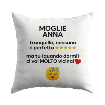 Cuscino regalo famiglia "Quando dormi" personalizzabile - 1 pz