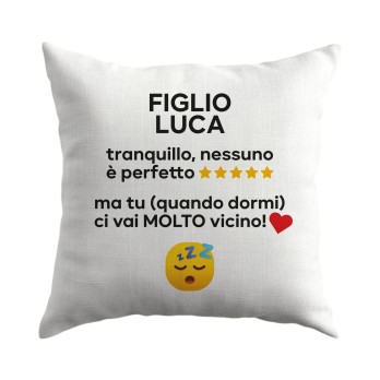 Cuscino regalo famiglia "Quando dormi" personalizzabile - 1 pz