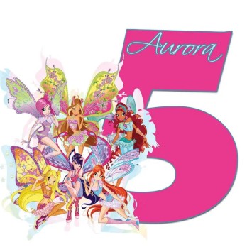 kit compleanno Winx con sagoma personalizzabile