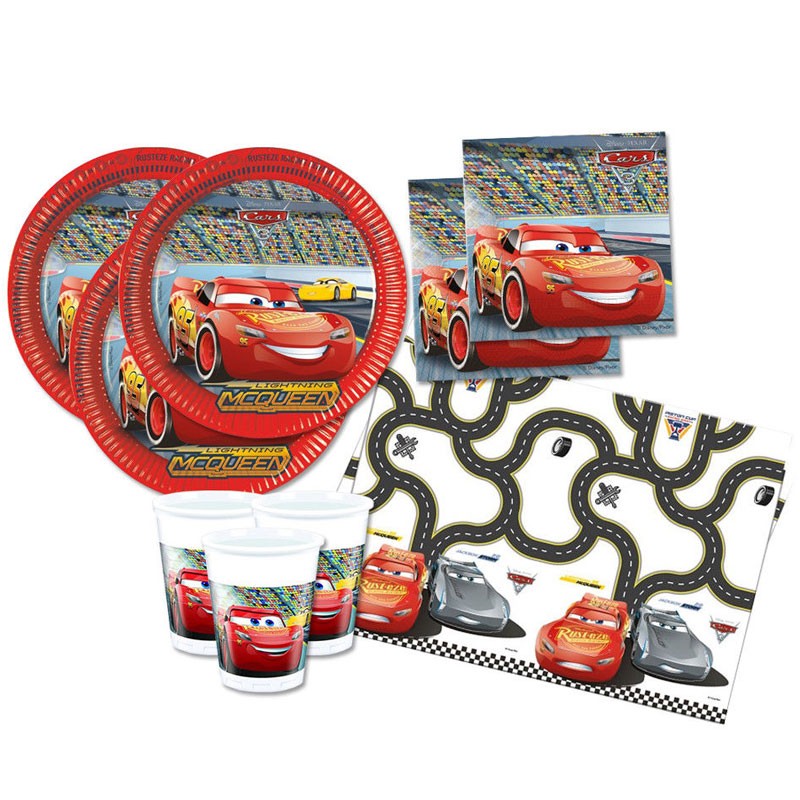 Kit Tavola Cars 3 con sagoma polistirolo personalizzabile