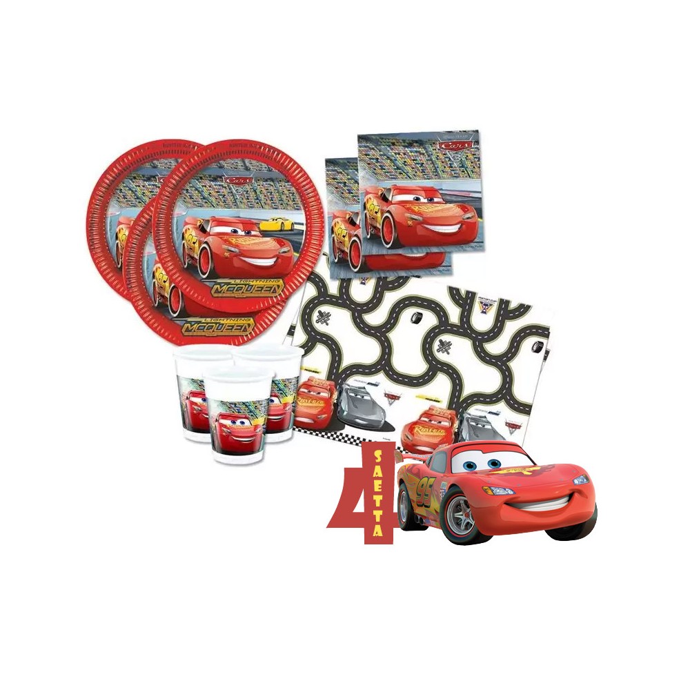 Kit Tavola Cars 3 con sagoma polistirolo personalizzabile