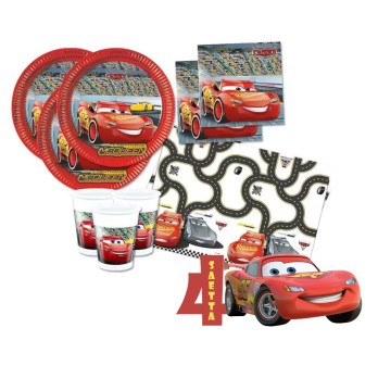 Kit Tavola Cars 3 con sagoma polistirolo personalizzabile