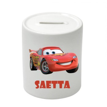 Salvadanaio in Ceramica Cars personalizzabile