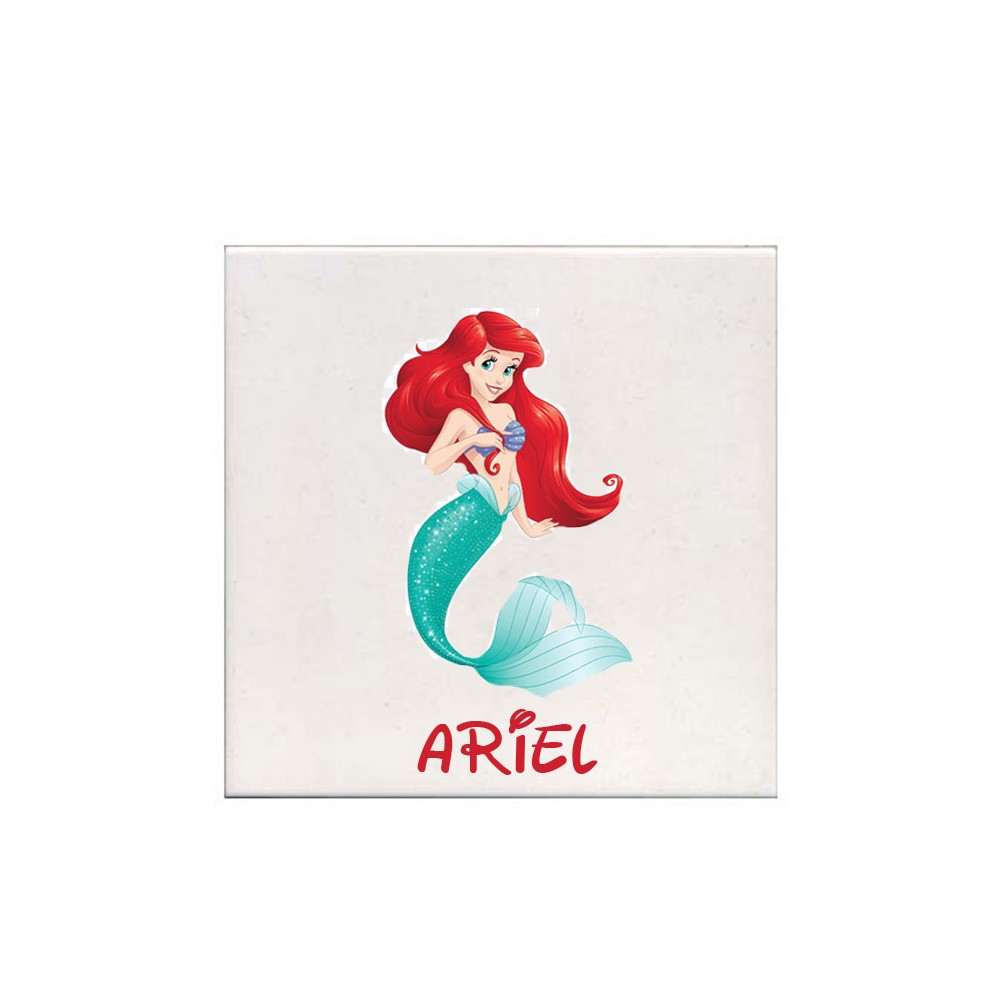Mattonella magnete Sirenetta Ariel Personalizzabile 10 pz