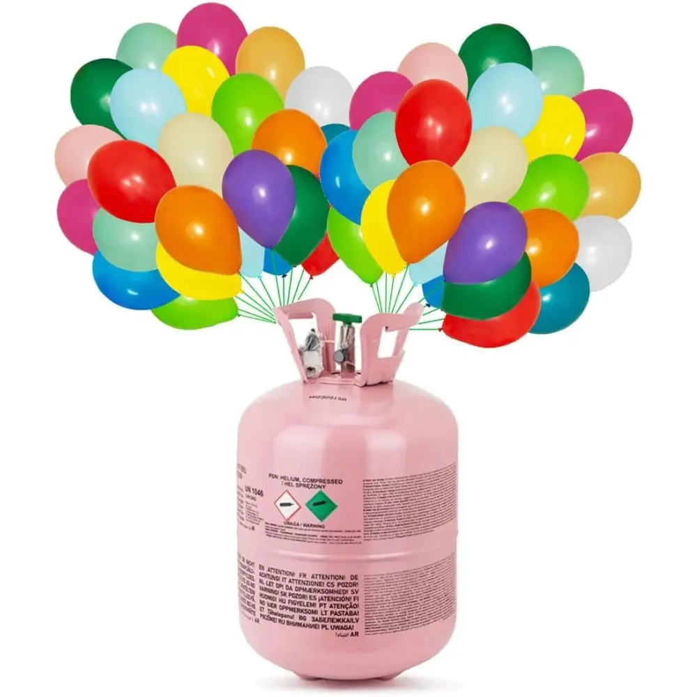 Bombola Elio Gonfiaggio Palloncini 0.36 m³ + 50 palloncini 23 cm multicolor