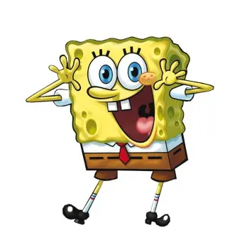 Sagoma in MDF Spongebob - 85 cm con supporto