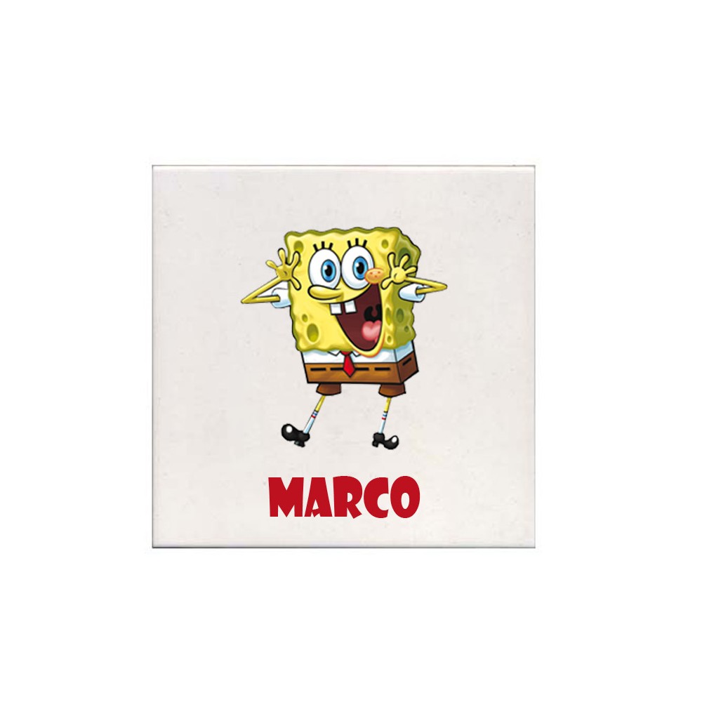 Mattonella magnete Spongebob Personalizzabile 10 pz