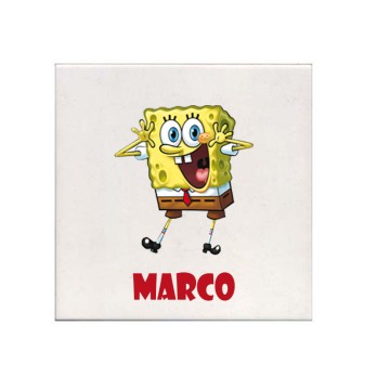 Mattonella magnete Spongebob Personalizzabile 10 pz
