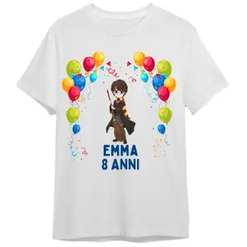 Maglietta personalizzata per festa compleanno Harry Potter