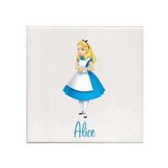 Mattonella magnete Alice nel paese delle Meraviglie Personalizzabile 10 pz
