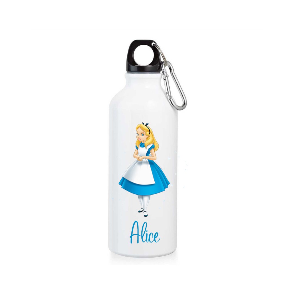 Borraccia Alice nel paese delle meraviglie personalizzata