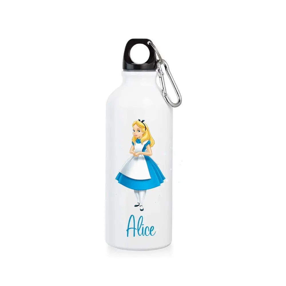 Borraccia Alice nel paese delle meraviglie personalizzata