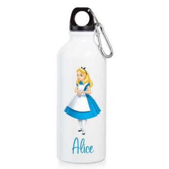 Borraccia Alice nel paese delle meraviglie personalizzata