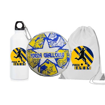 Pallone Parma Forza Gialloblu n.5 e Borraccia e sacca