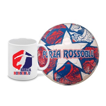 Pallone Bologna Forza Rossoblu n.5 + tazza