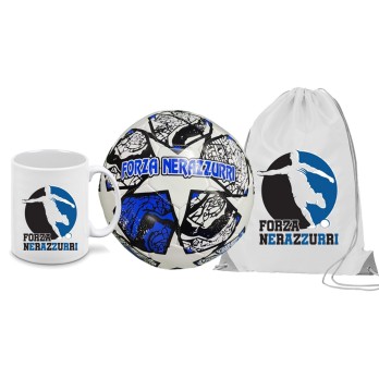 Pallone Forza Inter Neroazzurri n.5 + tazza e sacca