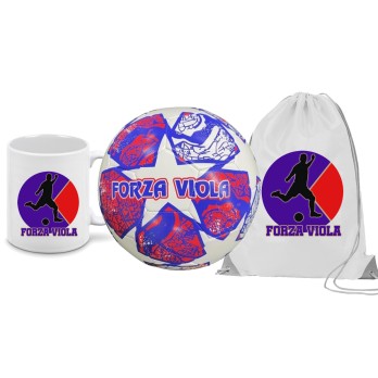 Pallone Forza Viola Fiorentina n.5 + tazza e sacca