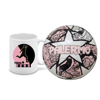 Pallone Palermo Forza Rosanero n.5 + tazza e sacca