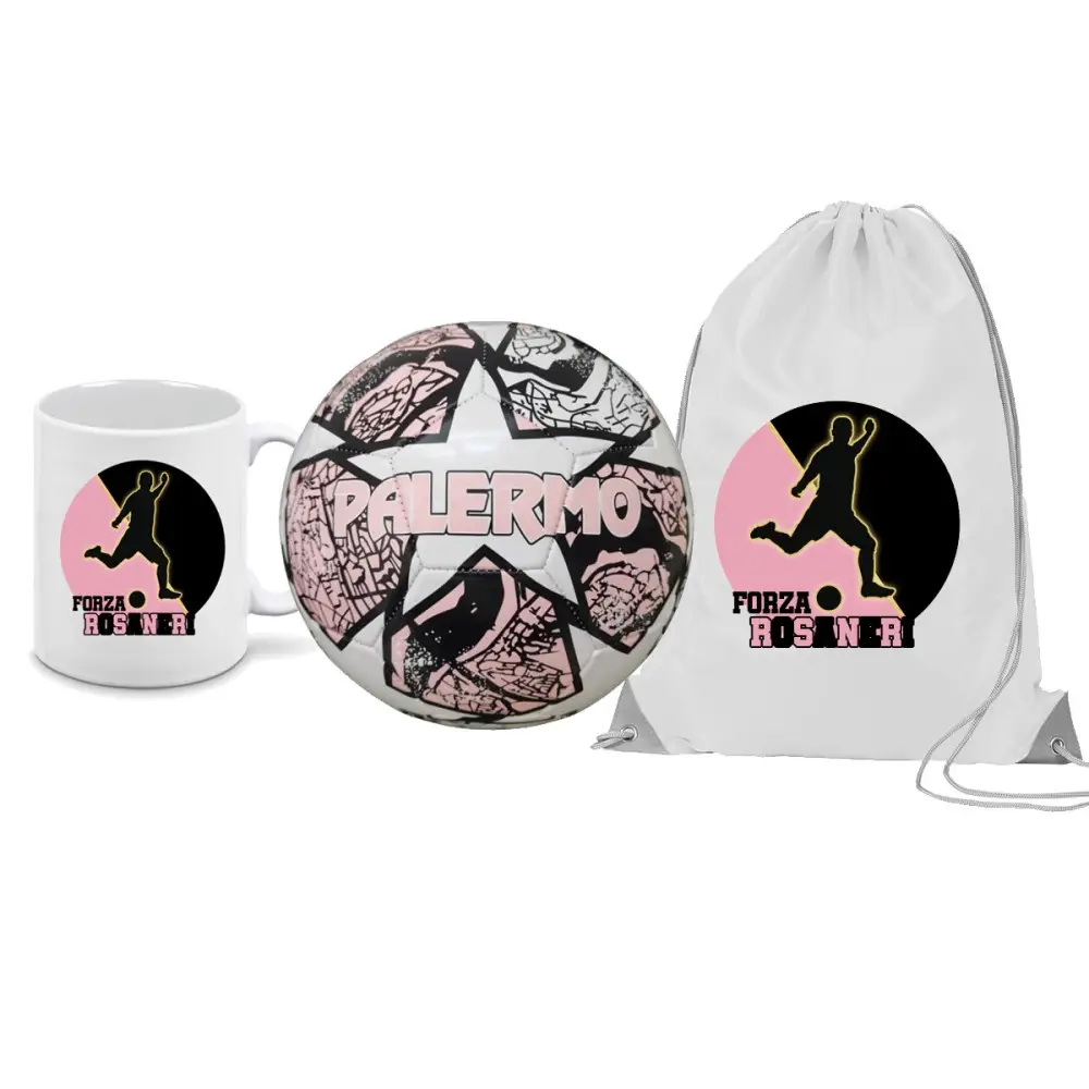 Pallone Palermo Forza Rosanero n.5 + tazza e sacca