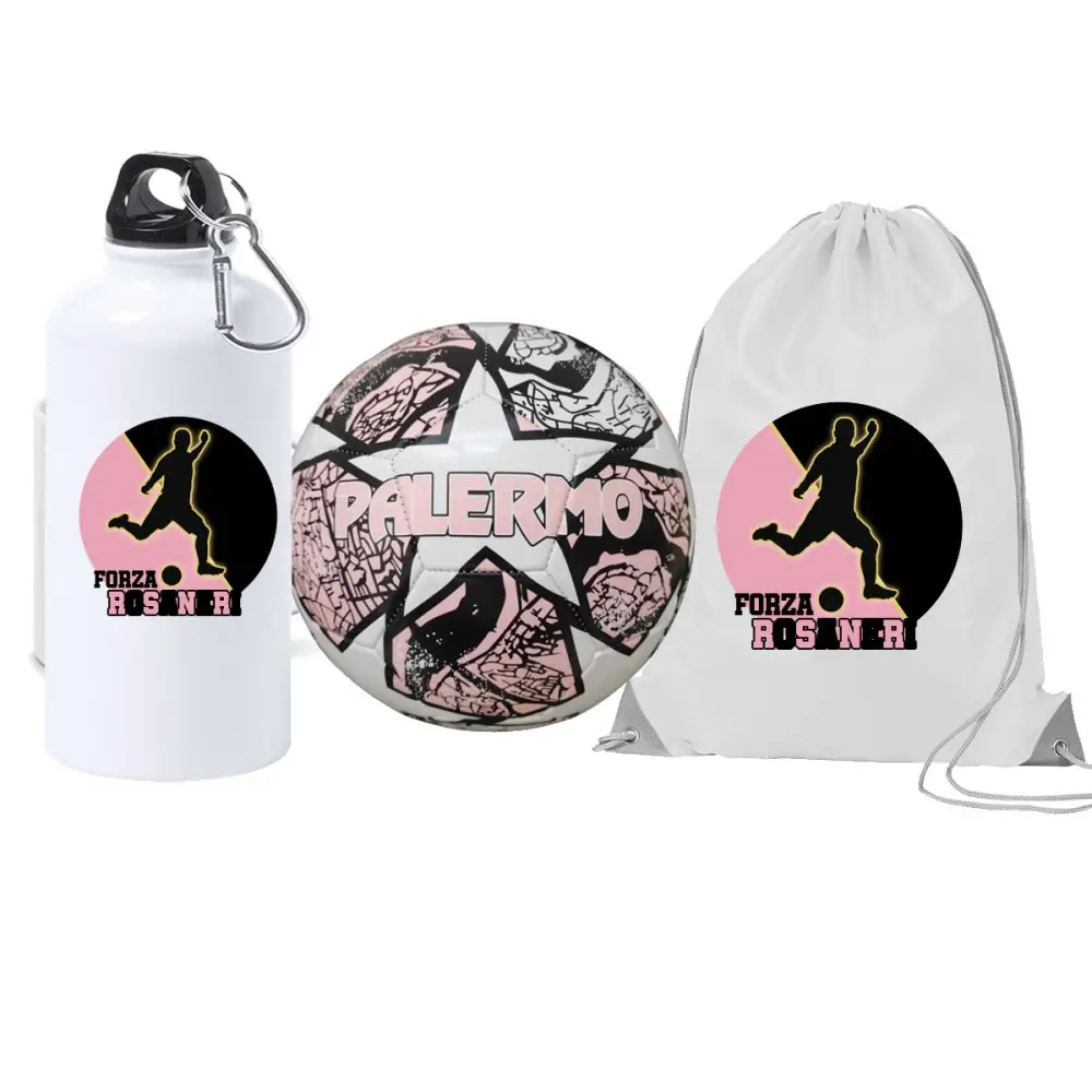 Pallone Palermo Forza Rosanero n.5 + borraccia e sacca